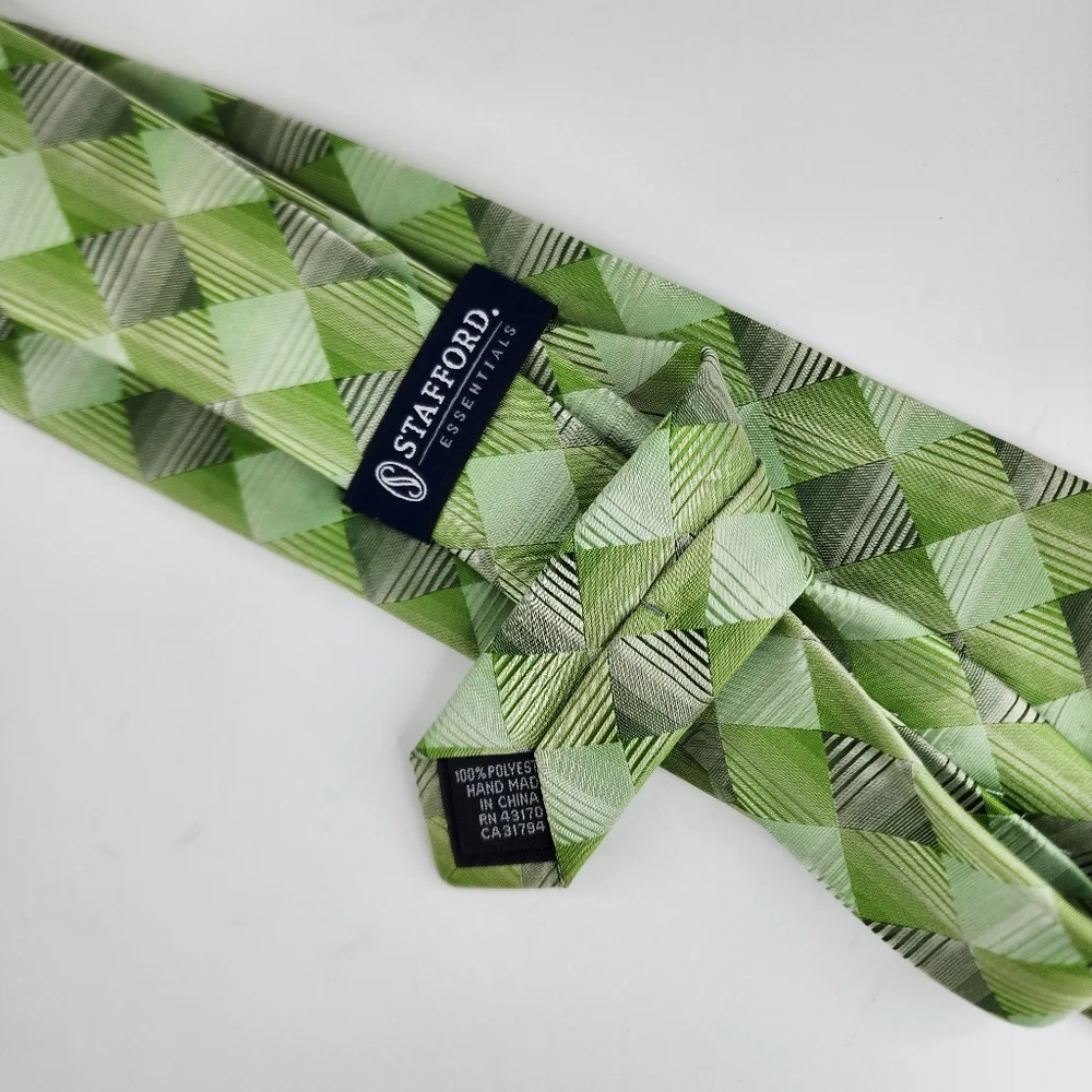 STAFFORD Green Tie.